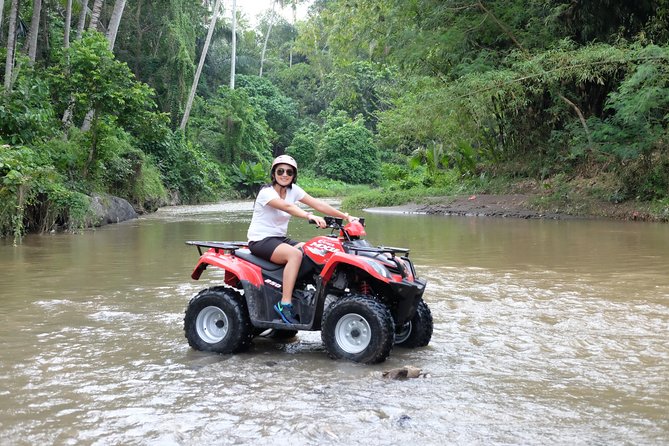 Bali Atv Quad Bike Through Tunnel and Waterfall - Riding a 250cc ATV through Payangan