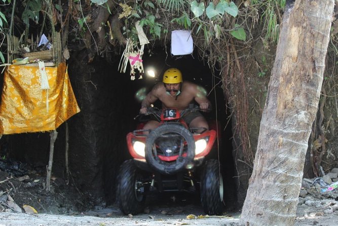 Bali Atv Riding through Cave and Waterfall - Village paths and rice-paddy scenery