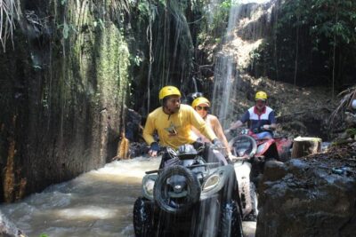 Bali Atv Riding through Cave and Waterfall
