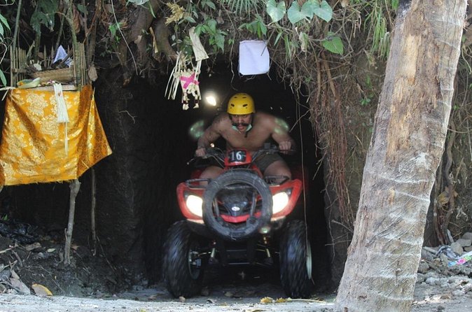 Bali Atv Riding through Cave and Waterfall - Forest, river, and muddy sections