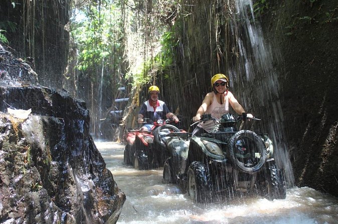 Bali Atv Riding through Cave and Waterfall - The cave and waterfall sections