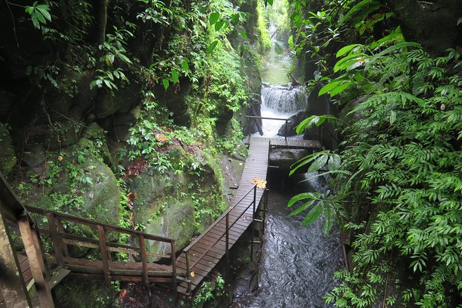 Bali Canyon Tubing Adventure - Crossing bridges and walking the wooden paths