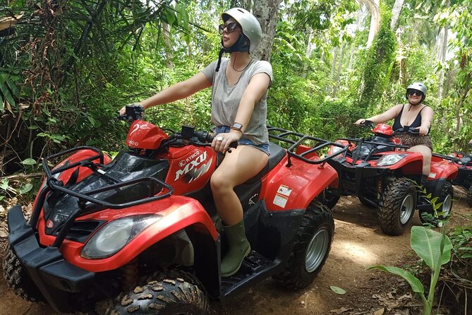 Bali Fun Ride Quad Bike ATV and Waterfall Tour - From rice fields to rivers and bridges