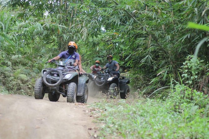 Bali Quad Bike ATV with Flying Fox - Safety briefing, helmets, and the first turn of the trail