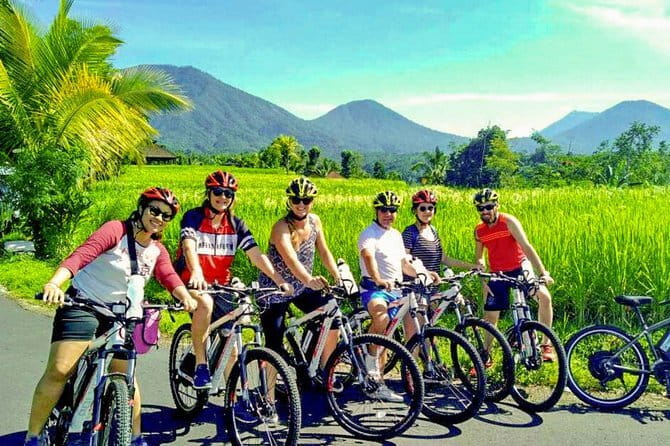 Halo Bike Cycling Tour Downhill - Riding through villages and rice fields