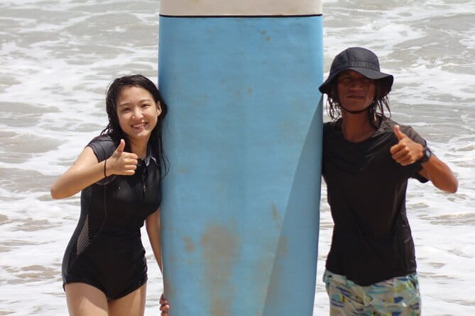Kuta Beach Bali, 1 on 1 Surfing Lesson Orange Surf Bali - The 10 to 15-minute beach break