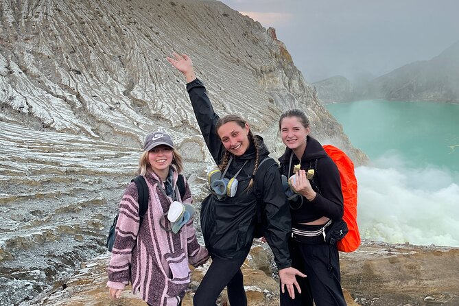 Mount Ijen Blue Flame Tour from Bali - Sunrise and the turquoise acid lake at 6am