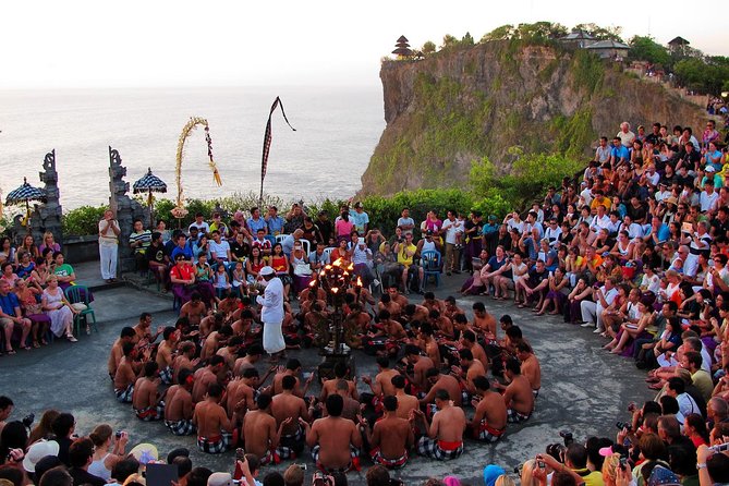 Padang-padang Beach and Kecak Firedance at Uluwatu Temple - Uluwatu Temple above the Indian Ocean