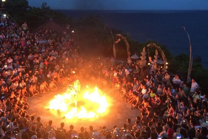 Private Tour Uluwatu Temple and Kecak Sunset Dance - Nusa Dua Beach: calm water and resort scenery
