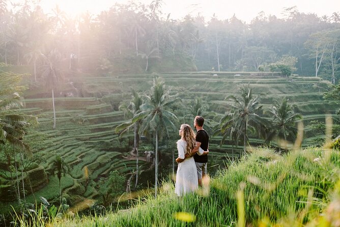 Private Tour: Waterfall, Kintamani Volcano, Ubud Tour with Lunch - Tegenungan Waterfall and its concrete path
