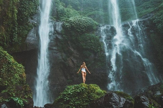 Ubud Hidden Gems Waterfall, Temple and Rice Terraces Private Tour - Tibumana: a quieter final waterfall