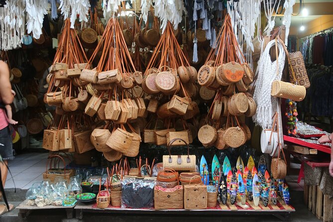 Ubud Iconic Full Day Tour Monkey Forest Rice Terraces Waterfalls - Ubud Traditional Art Market and the question of shopping